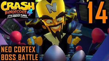 Crash Bandicoot 4 Blind Playthrough Part 14 - Neo Cortex Boss Battle & Blast To The Past Level