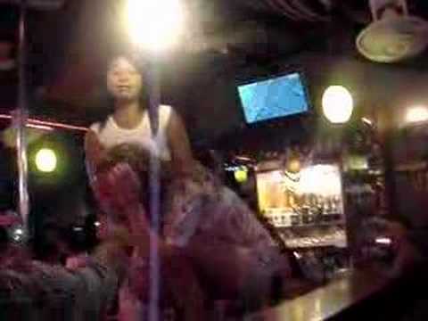 Thailand - farang dancing on bar ....oops