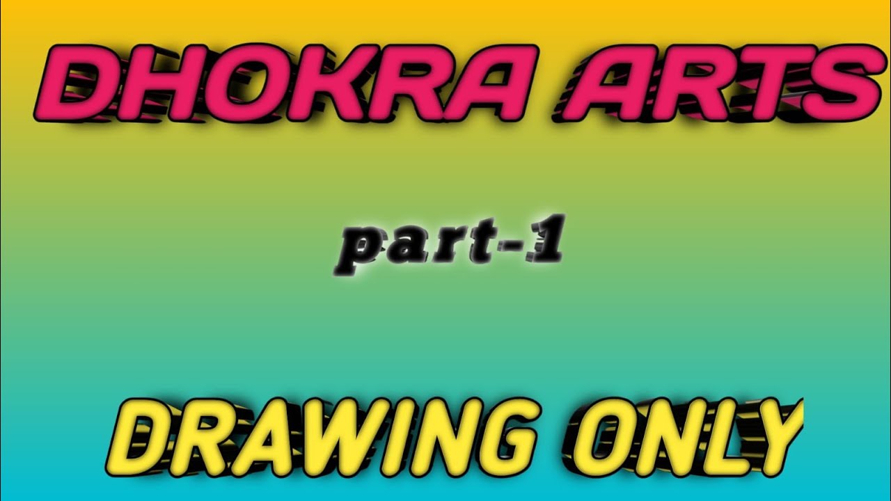 HOW TO DRAW DHOKRA ART PART 1 DHOKRA ART TUTORIAL DHOKRA ART DRAWING