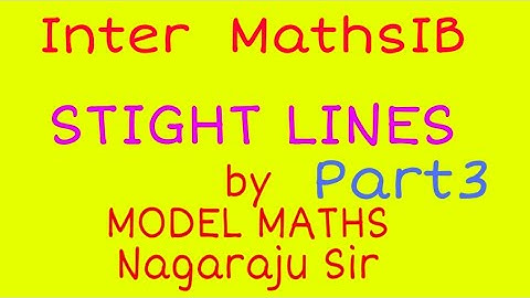 Inter Ist tear MathsIB STRIGHT LINES part3 by/ Nagaraju Sir//area of triangle//