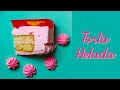 Receta Torta Helada con Biscochuelo y Frutas