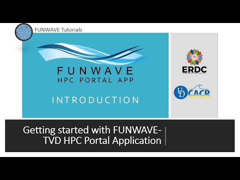 FUNWAVE HPC Portal Application: Introduction