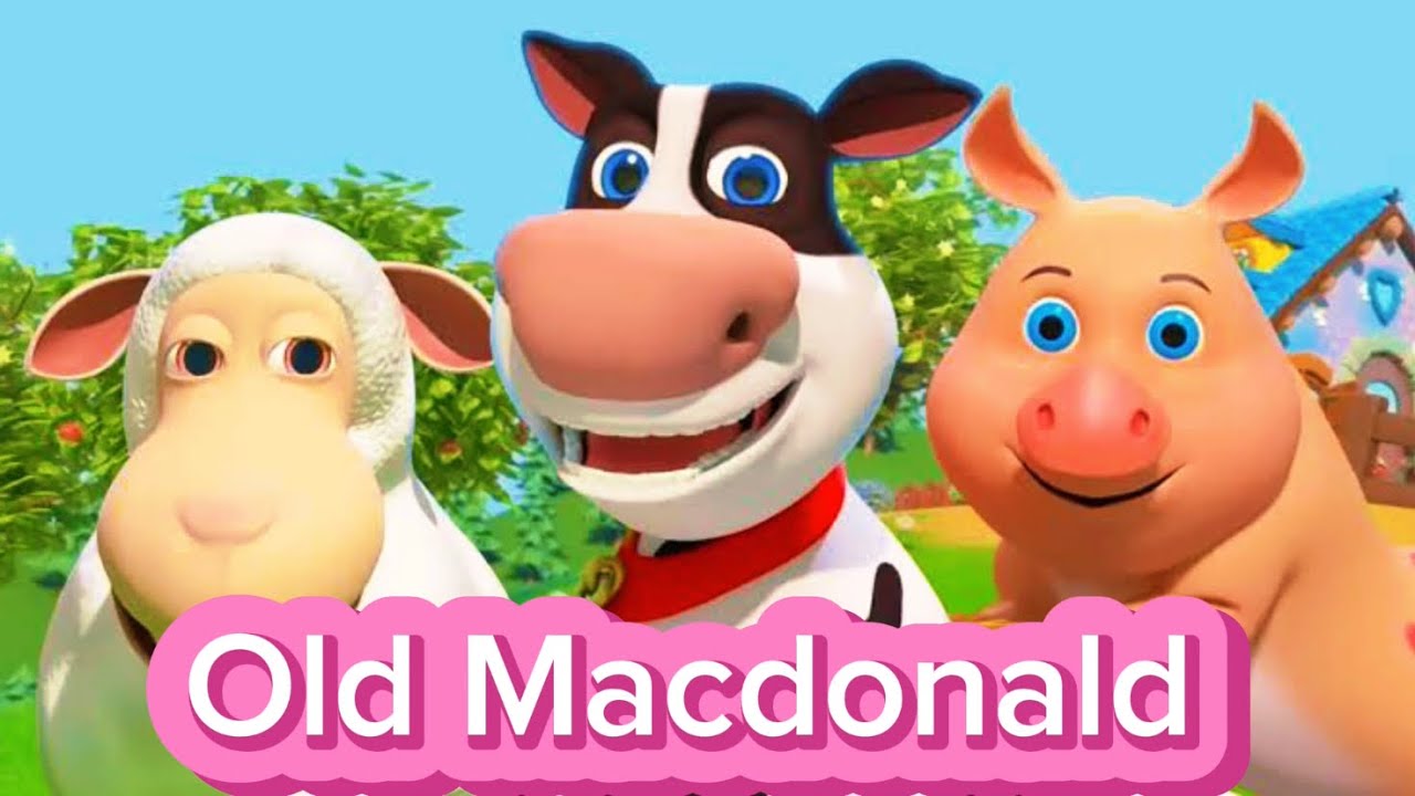 Old Macdonald had a farm nursery rhymes preschool kindergarten toddler