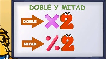www.matecitos.com: 2º Primaria: Doble y Mitad