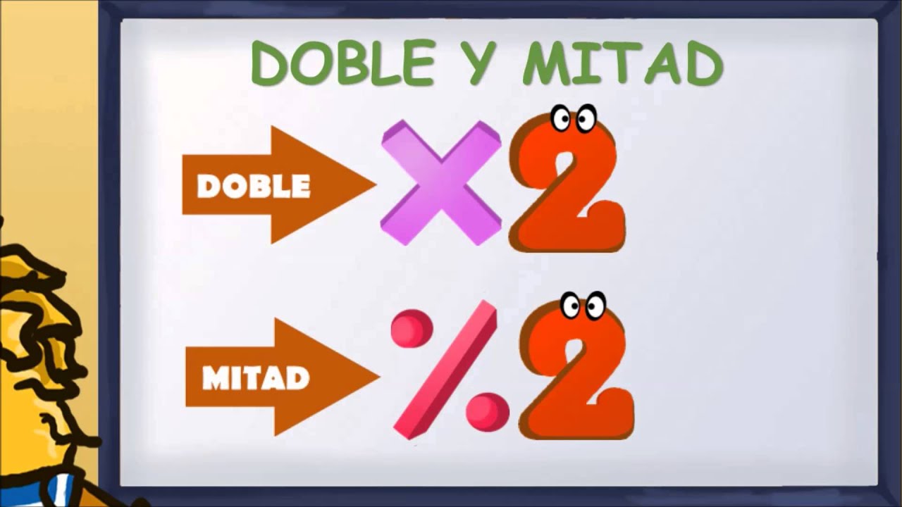 www.matecitos.com: 2º Primaria: Doble y Mitad - YouTube