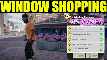 Skate 4 - window shopping goals guide | gap between the rails | all the above in one sequence