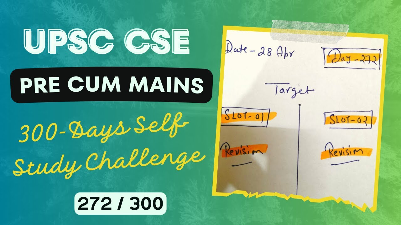 Day 272 Of 300 Days Of UPSC Preparation : 300 Days Challenge | Environment  I Science & Tech