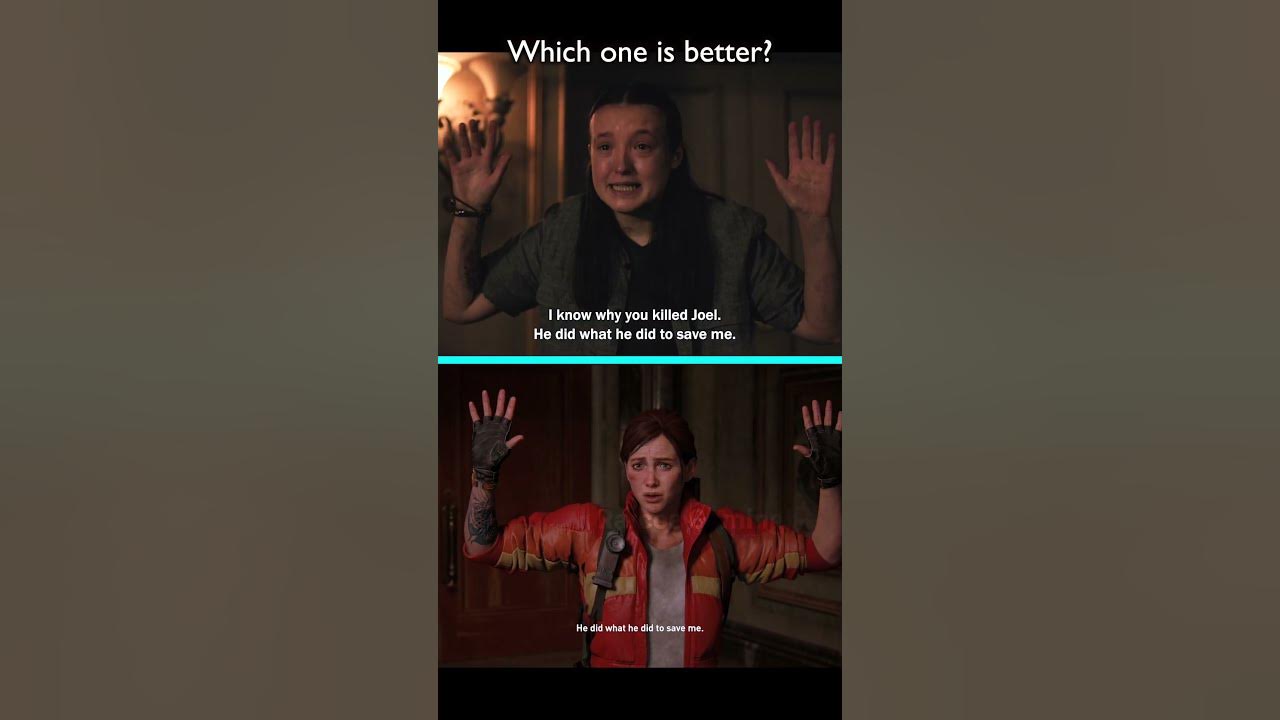 Which one is better?  The Last of Us Season 2 Ending Comparison #thelastofus #tlou #tlou2
