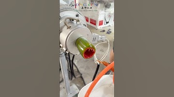 Do you know how to produce hdpe pipe ? 2-layer hdpe pipe making machine #extrusion #extruder