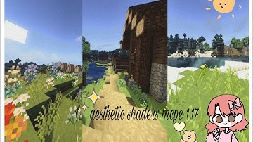 aesthetic shaders for mcpe 1.17.1 | cherry -체리 ☁️✨