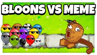 The Meme Tower vs Every bloon all at once (BTD 6)