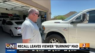 Surprise man upset over long delay for recall repair