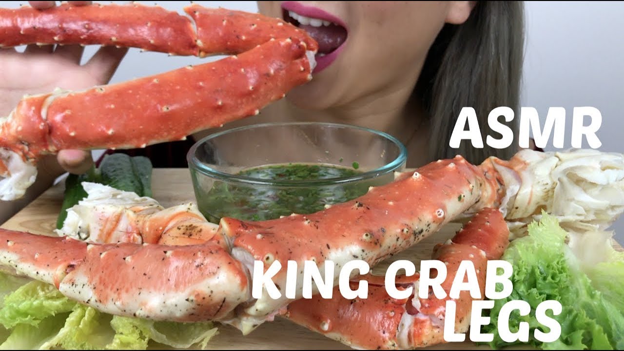 KING CRAB LEGS *NO TALKING | ASMR Eating Sounds | N.E Lets Eat - YouTube