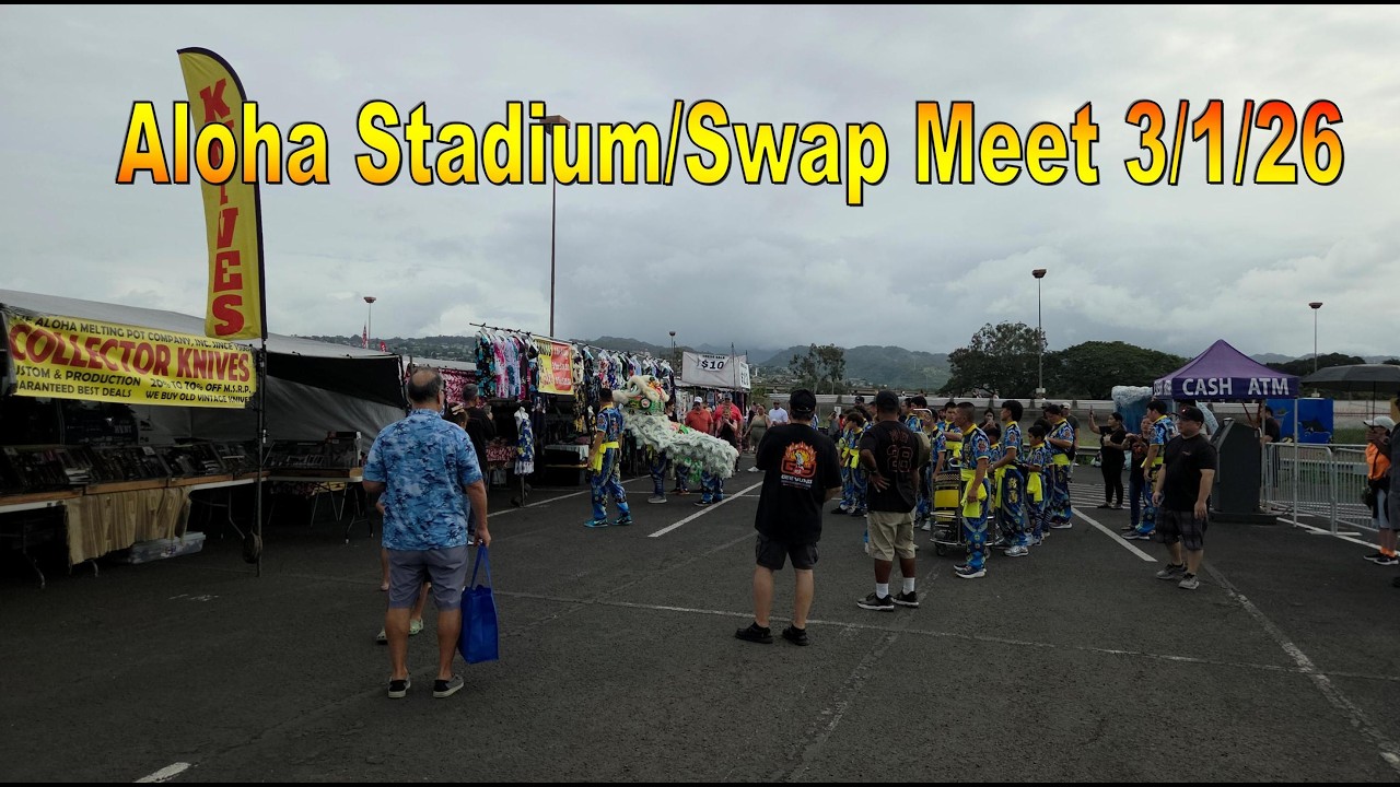 Aloha Stadium Swap Meet / Flea Market 3/1/26 in Aiea, Oahu, Hawaii