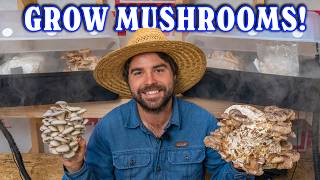 How To Grow Mushrooms At Home | Start To Finish!