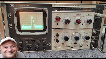 HP 8553B Spectrum Analyzer HP 141T Display Section