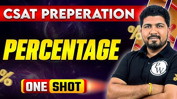 Complete Percentage in One Shot | CSAT | Marathon Session | UPSC | UPPSC | All PSC Exams@PWOnlyiasUP