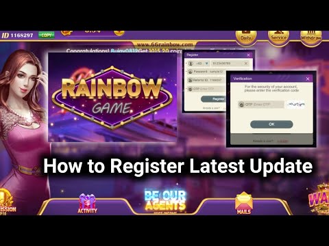 RAINBOW GAME LATEST REGISTRATION UPDATE ( HOW TO REGISTER IN RAINBOW GAME 2022 )