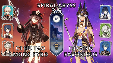 Spiral Abyss 3.5 Hu Tao Mono Pyro & Cyno Hyperbloom F2P