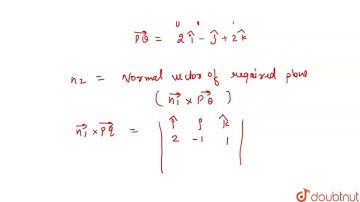 Find the equation of the plane passing through the points (1,0,-2),(3,-1,0) and perpendicular to...