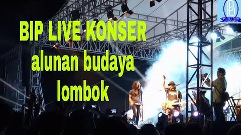 BIP live konser di acara alunan budaya lombok timur pringga sela