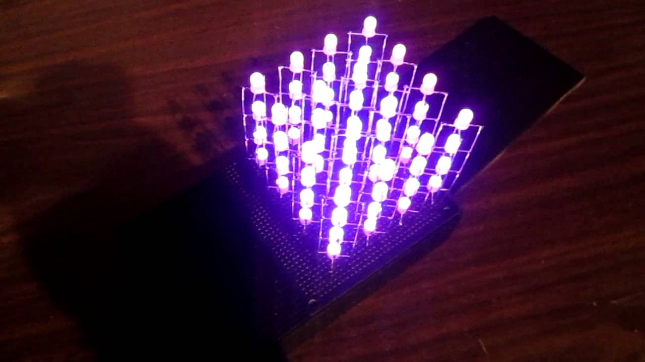 4x4x4 RGB LED Cube - YouTube