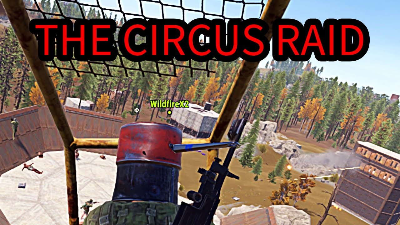 The Circus raid. #rustgameplay #rust #attackhelicopter #raid #funny #gg ...