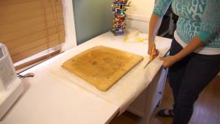 Reupholstering Seat Cushions With Vinyl : Home Decor Crafts Subscribe Now: http://www.youtube.com/subscription_center?add_user=ehowA... Watch More: http://www.youtube.com/