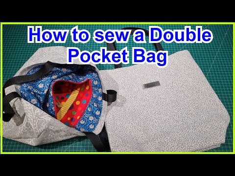 How to sew a zippered pocket bag with welt pocket upholstery fabric with room for a zippered