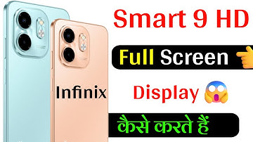 Infinix smart 9 HD full screen display  settings kaise kare | How to set full Screen display setting