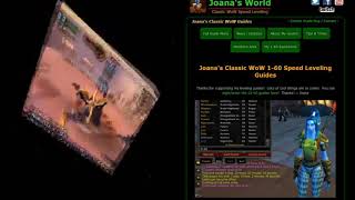 Joanas 1-60 Classic Wow Leveling Guides