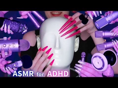 ASMR for ADHD 💙Changing Triggers Every 30 Seconds😴 Scratching , Tapping , Massage & More| No Talking