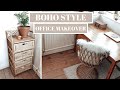 Small Boho Style Home Office Makeover - Cleaning, Tidying, Organizing and Decorating for Autumn