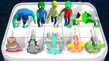 MERGE TRAIN IDLE Merge Tower Defense & Zombie SpeedRun Battles # 1