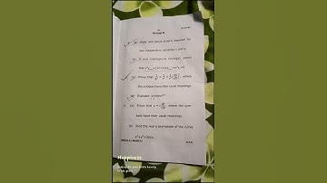 BSC part 1 math honours paper 2 Veer Kunwar Singh University ☝️☝️☺️😊