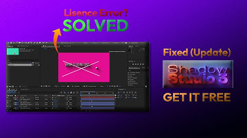 Shadow Studio 2 Red Cross & License Error FIX (Mac & Windows 2025)