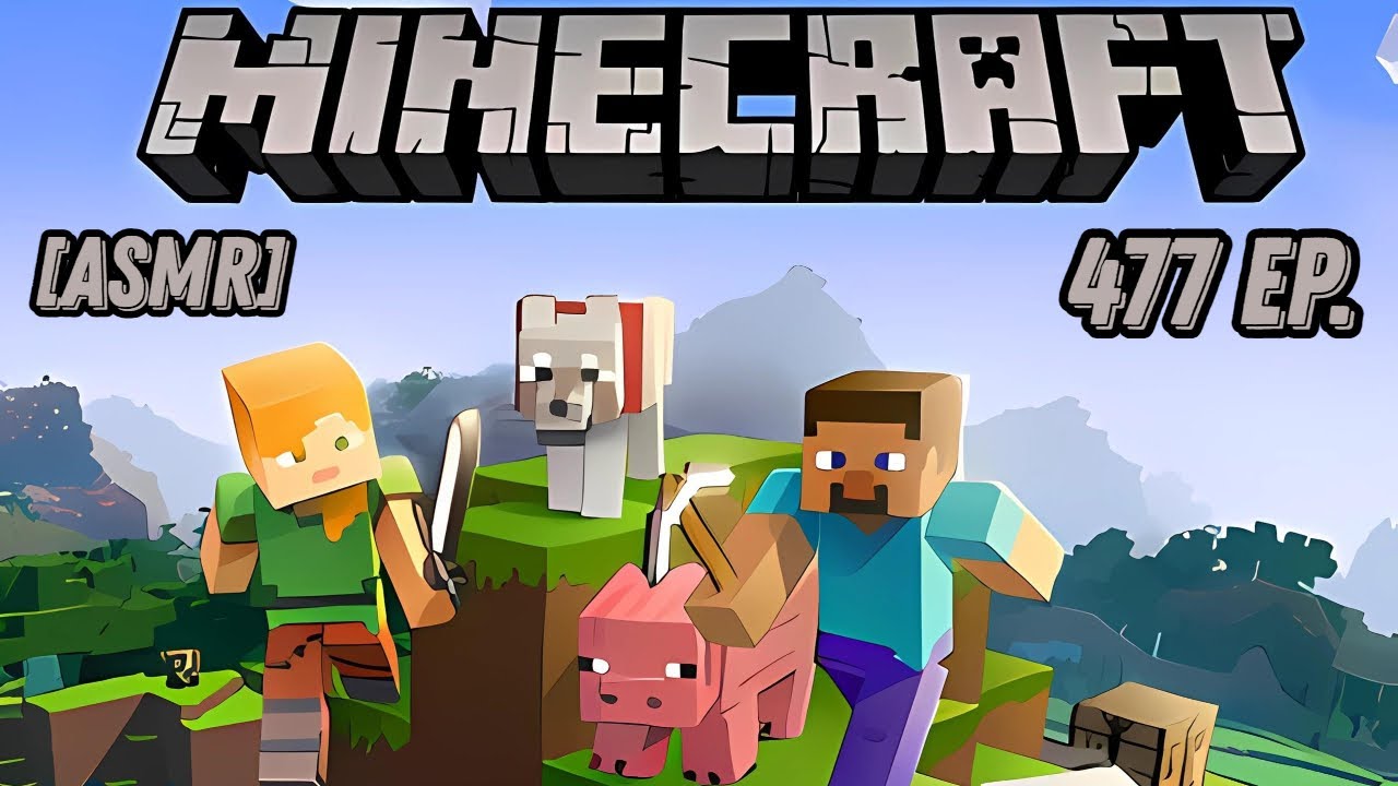 [ASMR] Minecraft прохождение БЕЗ модов. 477 ep. Только ЗВУКИ игры ...