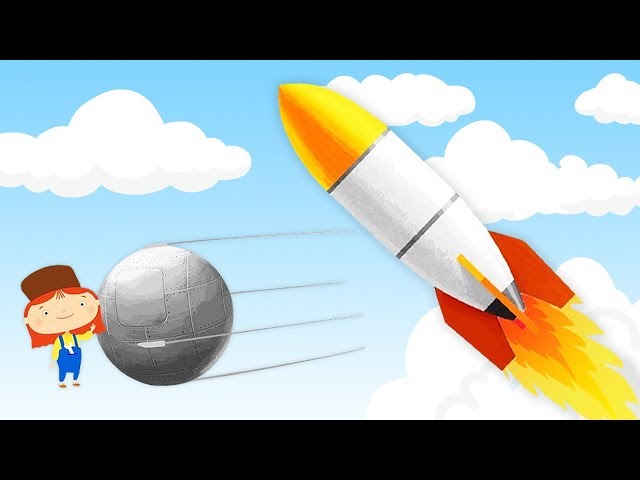 Doctor McWheelie: Sky rockets & satellites - Baby cartoons & toddler learning videos class=