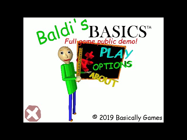 Baldi Basics Full Game Public Demo v1.2