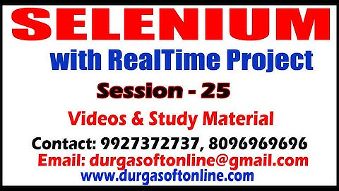 Selenium with RealTime Project | Session - 25 | Dynamic Web Calendar | By Mahesh Sir