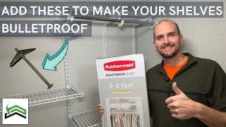 How To Install Closet Shelves |  Rubbermaid Fasttrack Closet Kit screenshot 2