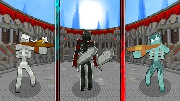 MUTANT BATTLE ROYALE - skeleton vs stray vs wither skeleton [best of 5]