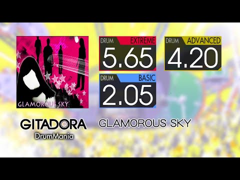 【GITADORA コナステ】 GLAMOROUS SKY (EXTREME ~ BASIC) Drum