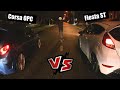 Opel Corsa OPC VS Ford Fiesta ST Street Race Amsterdam Holland