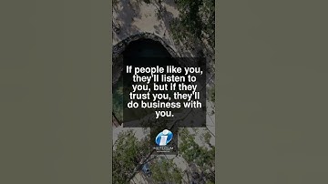 Building trust with people is key to successful business relationships.