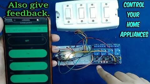 Home automation system ( using Blynk app and NodemcuESP8266 )