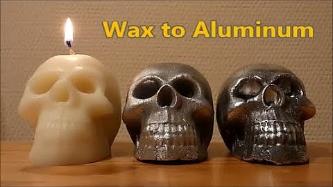 The aluminum skull casting - from lost wax to solid metal