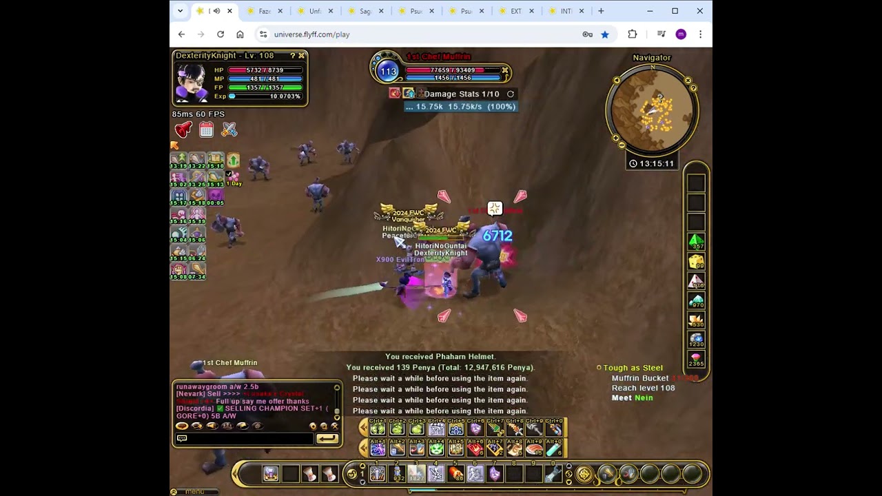 DexterityKnight   1v1 Flyff Universe  FWC2024