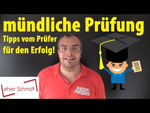 Video: Wie Verhält Man Sich In Einer Mündlichen Prüfung