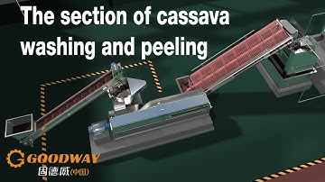 Cassava Roots Cleaning and Peeling Machine for Cassava Processing